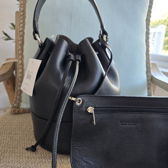 NWT Aquatalia Bucket leather bag - Picture 2 of 13